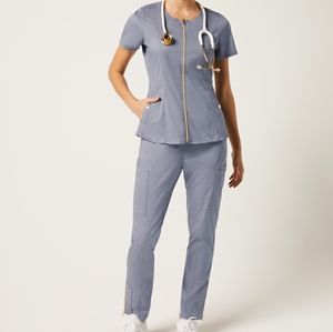 Gray Jaanuu Scrub Set